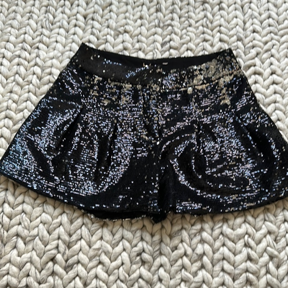 Sequins black shorts - LINDSAY LOHAN brand- hardly worn
